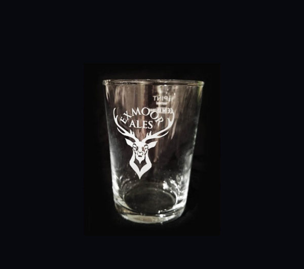 One-Third Pint Glass with Exmoor Stag logo