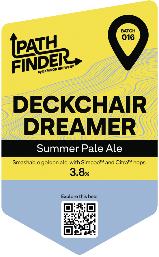 Yellow Deckchair Dreamer pump clip