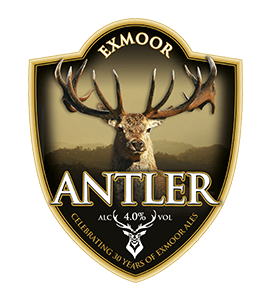 Exmoor Antler Ale pump clip