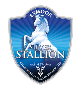 Exmoor Ales Silver Stallion pump clip